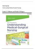 Test Bank for Understanding Medical-Surgical Nursing Sixth Edition by Linda S. Williams & Paula D. Hopper ISBN 9780803668980 Chapter 1-57 | Complete Guide A+