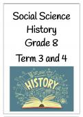 Practice History Essays for Grade 8 Term 3 & 4 Topics