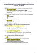 CLC 056 Analyzing Contract Costs2023-2024 Exam Questions And Answers GRADED A 