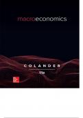 Macroeconomics David Colander 11e
