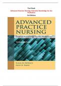 Test Bank For Advanced Practice Nursing: Essential Knowledge for the Profession  3rd Edition By Susan M. DeNisco, Anne M. Barker |All Chapters,  Year-2023/2024|
