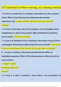 Maternal Newborn ATI Mastery  Questions and Answers Updated &lpar;2023 &sol; 2024&rpar; &lpar;Verified Answers&rpar;