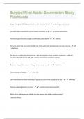 Surgical First Assist Examination Study Flashcards 1000 Questions with 100&percnt; Correct Answers &vert; Updated  &vert; Guaranteed A&plus;&vert;93 Pages