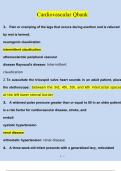 Cardiovascular Qbank Questions and Answers Updated &lpar;2023 &sol; 2024&rpar; &lpar;Verified Answers&rpar;