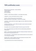 TIPS certification exam