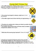 Florida DMV Written Test Questions and Answers Updated &lpar; 2024&rpar; &lpar;Verified Answers&rpar;