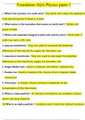 AQA Physics Foundation paper 1 LATEST UPDATE 20232024