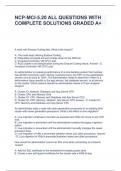 NCP-MCI-5.20 ALL QUESTIONS WITH COMPLETE SOLUTIONS GRADED A+