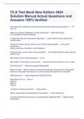 ITLS Test Bank New Edition 2024 Solution Manual Actual Questions and Answers 100&percnt; Verified