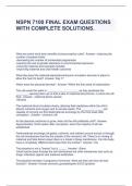 NSPN 7100 FINAL EXAM QUESTIONS WITH COMPLETE SOLUTIONS.