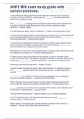 ARRT MRI exam 2024 with 100&percnt; correct answers