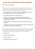 NR-435: | NR 435 RN COMMUNITY HEALTH NURSING QUESTIONS WITHVERIFIED ANSWERS| GRADED A+