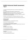 NUR631-Advanced Health Assessment Test 1