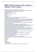 MMSC 428 Final Exam &vert; with complete solution &vert; 100&percnt; verified