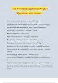ATI Proctored A&P Review 2024 Questions and Answers