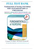 Test Bank For Fundamentals of Nursing 11th Edition Potter Perry ISBN 9780323810340 Chapter 1-50 | Complete Guide A+