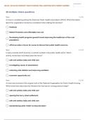 NR-436: | NR 436 RN COMMUNITY HEALTH NURSING TRIAL EXAM 1 QUESTIONS WITH CORRECT ANSWERS
