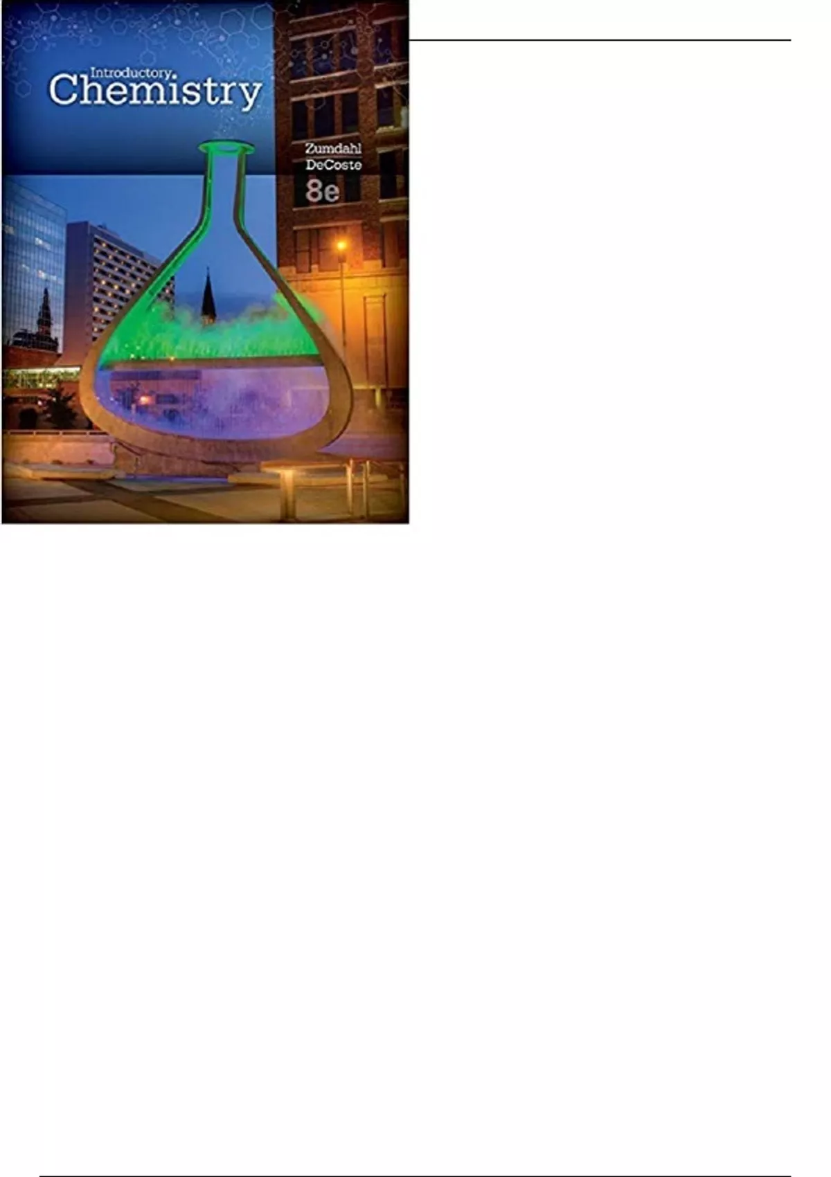 Introductory Chemistry 8th Edition by Steven S. Zumdahl - Test Bank ...