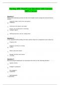 Nursing 6531 Final Exam Questions with Answers 100% Correct