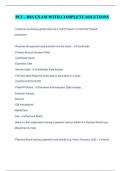 PCI &ndash; DSS EXAM WITH COMPLETE SOLUTIONS