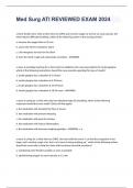 Med Surg ATI REVIEWED EXAM 2024&period;