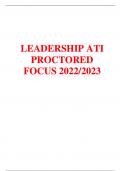 LEADERSHIP ATI PROCTORED FOCUS 2022&sol;2023