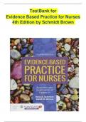 Test bank for Evidence-Based Practice for Nurses&colon; Appraisal and Application of Research 4th Edition&comma; by Nola A&period; Schmidt&comma; Janet M&period; Brown &lpar;2024 PERFECT SOLUTION&rpar;