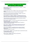 BCACP Practice Management Questions with Answers 100&percnt; Correct&period;