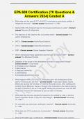 EPA 608 Certification &lpar;70 Questions & Answers 2024&rpar; Graded A&period;