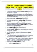 EPA 608 study material including &lpar;Core&comma; type 1&comma; 2 and 3&rpar; Latest Update 2024&period;&period;