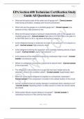 EPA Section 608 Technician Certification Study Guide All Questions Answered&period;