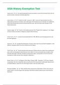 UGA History Exemption Test 372 Questions with complete solutions|48 Pages