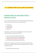 ATI - LEADERSHIP FORM B &lpar;100&percnt; CORRECT AND VERIFIED&rpar;