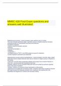  MMSC 428 Final Exam questions and answers well illustrated&period;