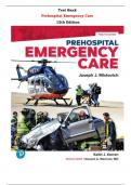 Test Bank For Prehospital Emergency Care  12th Edition By Joseph J. Mistovich, Keith J. Karren |All Chapters,  Year-2023/2024|