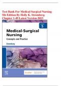 Test Bank For Medical Surgical Nursing 5th Edition By Holly K. Stromberg Chapter 1-49 Latest Version 2023