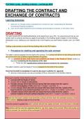PLP SGS 3 prep - drafting contract + exchange 2023 exam notes