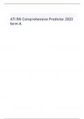 ATI RN Comprehensive Predictor 2023 form A