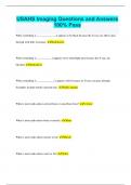 USAHS Imaging Questions and Answers 100&percnt; Pass