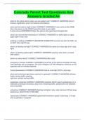 Colorado Permit Test Questions And Answers Graded A&plus;