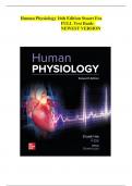 Human Physiology 16th Edition Stuart Fox FULL Test Bank- NEWEST VERSION