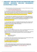 HESI EXIT &sol; HESI EXIT EXAM 160 QUESTIONS AND VERIFIED ANSWERS 2023-2024 BRANDNEW&sol;&sol; GUARANTEED A PASS 
