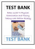 Bates Guide To Physical Examination and History Taking 13th Edition Bickley Test Bank Latest Verified Review 2024 Practice Questions and Answers for Exam Preparation&comma; 100&percnt; Correct with Explanations&comma; Highly Recommended&comma; Download to Score A&plus;