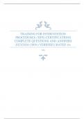 TRAINING FOR INTERVENTION PROCEDURES &lpar;TIPS&rpar; CERTIFICATIONS COMPLETE QUESTIONS AND ANSWERS 2023&sol;2024 &lpar;100&percnt;&rpar; VERIFIED &vert; RATED A&plus;