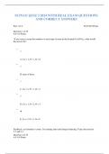 SCIN131 QUIZ 3 2024 WITH REAL EXAM QUESTIONS AND CORRECT ANSWERS