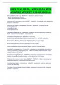NSPN 7150 FINAL - Mod5 Exam with Answers Verified and Graded A&plus;