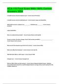 HCA-110 Final Exam With 100&percnt; Correct Answers 2024