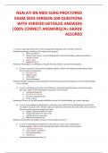NGN ATI RN MED SURG PROCTORED  EXAM 2023 VERSION 100 QUESTIONS  WITH VERIFIED DETAILED ANSWERS &lpar;100&percnt; CORRECT ANSWERS&rpar;&sol;A&plus; GRADE  ASSURED