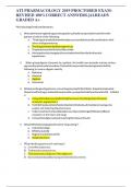 ATI PHARMACOLOGY 2019 PROCTORED EXAM-REVISED 100&percnt;CORRECT ANSWERS&period; ALREADY GRADED A&plus;