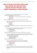 NGN ATI RN MED SURG PROCTORED EXAM  2023 VERSION 100 QUESTIONS WITH  VERIFIED DETAILED ANSWERS &lpar;100&percnt;  CORRECT ANSWERS&rpar;&sol;A&plus; GRADE ASSURED